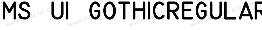 MS UI gothicregular字体转换